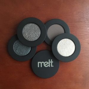 Melt Cosmetics Gun Metal Eyeshadow Stack